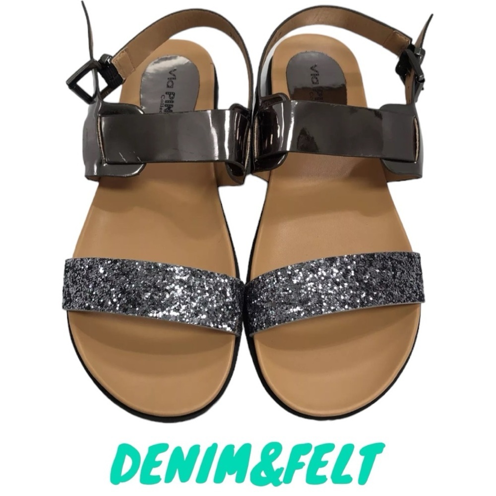 Via Pinky Judith Women's Rose Gold Flat Strappy Sandals | NEW/NEW in BOX!!🩶